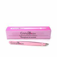 Pinças para Depilar CristyBoom Professional Eyebrow Tweezers Cor de Rosa (1 Unidade)