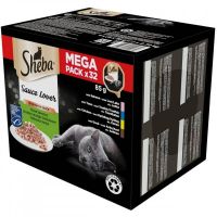 Comida para gato Sheba Megapack Frango Salmão Atum Pato 32 x 85 g