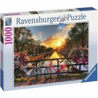 Puzzle Ravensburger 19606 Bicycles in Amsterdam 1000 Peças