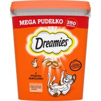 Lanche para Gato Dreamies Mega 2 x 350 g Frango Queijo 350 g