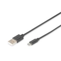 Cabo USB para micro USB Digitus by Assmann AK-300127-018-S Preto 1,8 m