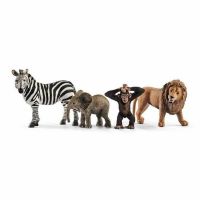 Figuras de animais Schleich 42387 Wild Life: Safari 4 Peças Plástico