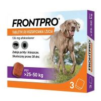 Comprimidos FRONTPRO 612474 15 g 3 x 136 mg Adequado para cães até máx. >25-50 kg