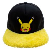 Boné Unissexo Pokémon Pikachu Wink Amarelo Preto Tamanho único