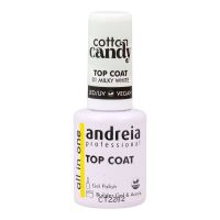 Verniz de unhas Andreia Cotton Candy Top Coat Nº 01 Milky White 10,5 ml