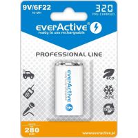 Pilhas Recarregáveis EverActive EVHRL22 320 mAh 9 V