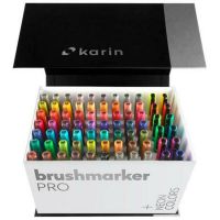 Conjunto de Canetas de Feltro Karin Brushmarkers PRO Multicolor 75 Peças