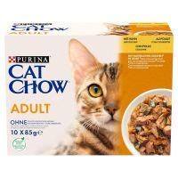 Comida para gato Purina Cat Chow Frango Curgete 10 x 85 g