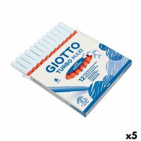 Conjunto de Canetas de Feltro Giotto Turbo Maxi Laranja (5 Unidades)