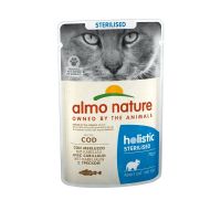 Comida para gato Almo Nature Holistic Sterilised Bacalhau