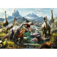 Puzzle Educa Ferocious dinosaurs 1000 Peças
