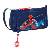 Bolsa Escolar Spider-Man Neon Azul Marinho 20 x 11 x 8.5 cm