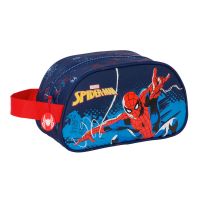 Nécessaire Escolar Spider-Man Neon Azul Marinho 26 x 15 x 12 cm