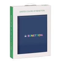 Set de Papelaria Benetton Cool Azul Marinho 2 Peças