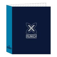 Pasta com argolas Munich Nautic Azul Marinho A4 27 x 33 x 6 cm