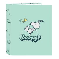 Pasta com argolas Snoopy Groovy Verde A4 27 x 33 x 6 cm