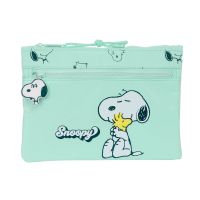 Bolsa Escolar Snoopy Groovy Verde 23 x 16 x 3 cm