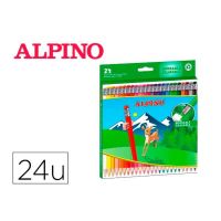 Lápis de cores Alpino AL013658 Multicolor Apagável 24 Peças (24 Peças)