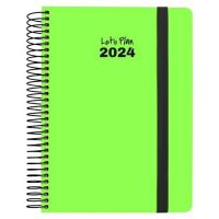 Agenda Grafoplas Neon 2024 Verde 15 x 21 cm
