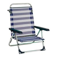 Cadeira de Praia Alco 1 Alumínio Múltiplas posições Dobrável Multicolor (79,5 x 59,5 x 56 cm) (Recondicionado B)