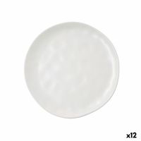Prato de Jantar Bidasoa Cosmos Branco Cerâmica Ø 26 cm (12 Unidades)