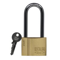 Cadeado com chave IFAM SR40AL Comprido Latão Aço 1,31 x 3,99 x 3,19 cm