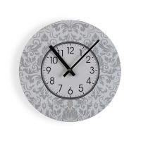 Relógio de Parede Versa Damasco Madeira 4 x 30 x 30 cm