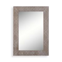 Espelho de parede Versa Madeira de paulónia Espelho 2 x 76 x 54 cm
