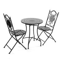Conjunto de mesa com 2 cadeiras Versa Java 60 x 71 x 60 cm