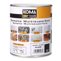 Esmalte acrílico Koma Tools Preto Acetinado 750 ml