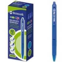 Conjunto de Canetas Bismark B-110 Fix Azul 0,7 mm (12 Peças)