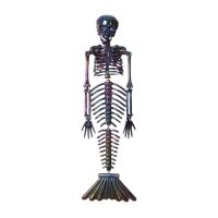 Decoração para Halloween My Other Me Cromado Esqueleto Sereia Cinzento 37 cm