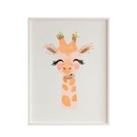 Pintura Crochetts Multicolor 33 x 43 x 2 cm Girafa