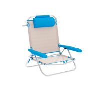 Cadeira de Campismo Acolchoada Marbueno Azul Bege 61 x 82 x 68 cm