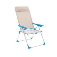 Cadeira de Campismo Acolchoada Marbueno Azul Bege 69 x 109 x 58 cm