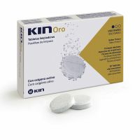 Tabletes Limpadoras para Dentaduras Postiças Kin Kin Oro 30 Unidades