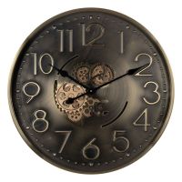 Relógio de Parede Dourado Ferro 60 x 8 x 60 cm
