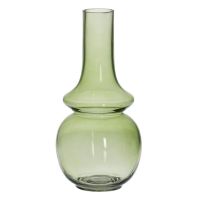 Vaso Verde Cristal 12,5 x 12,5 x 26 cm