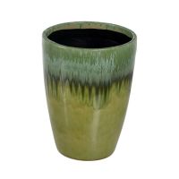 Vaso Verde Cerâmica 33 x 33 x 45 cm