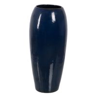Vaso Azul Cerâmica 35 x 35 x 81 cm