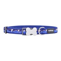 Coleira para Cães Red Dingo STYLE LIGHTNING Azul Marinho 41-63 cm