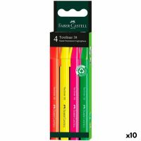 Conjunto de Marcadores Fluorescentes Faber-Castell Textliner 38 Multicolor (10 Unidades)