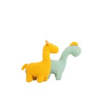 Peluche Crochetts Amarelo Dinossauro Girafa 30 x 24 x 10 cm 2 Peças
