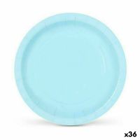 Conjunto de pratos Algon Descartáveis Cartão Azul 10 Peças 20 cm (36 Unidades)