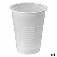 Conjunto de copos reutilizáveis Algon Branco 50 Peças 200 ml (18 Unidades)