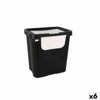 Caixote de Lixo para Reciclagem Tontarelli Moda double Branco (6 Unidades) 24 L