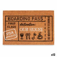 Tapete Boarding Pass Natural 60 x 1 x 40 cm (12 Unidades)