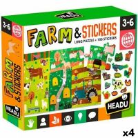 Puzzle HEADU Farm & Stickers (4 Unidades)