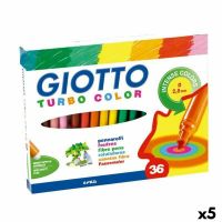 Conjunto de Canetas de Feltro Giotto Turbo Color Multicolor (5 Unidades)