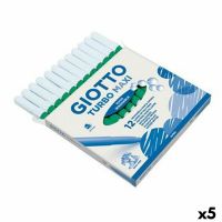 Conjunto de Canetas de Feltro Giotto Turbo Maxi Verde (5 Unidades)